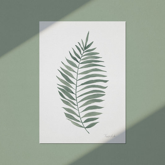 art print of palm branch