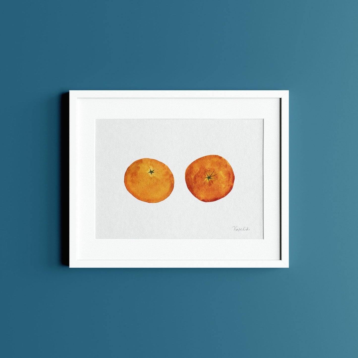 orange painting art print