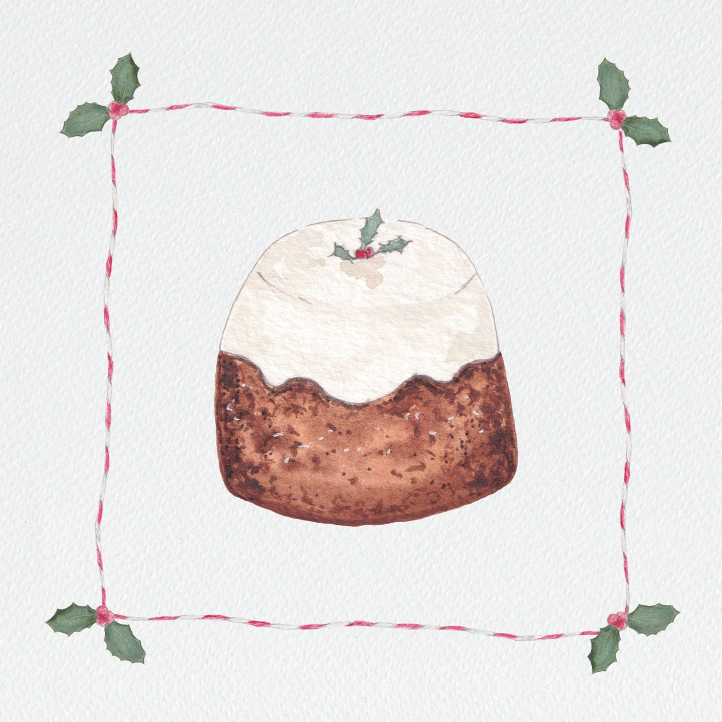 Christmas Pudding - Christmas Card