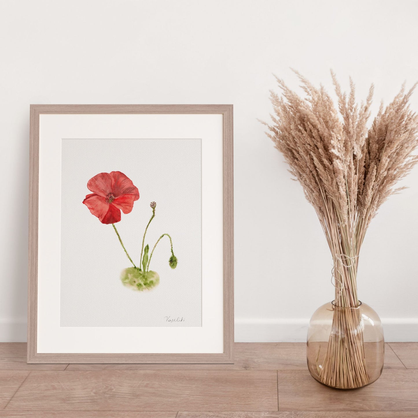 Poppy - Wall Art Print A4