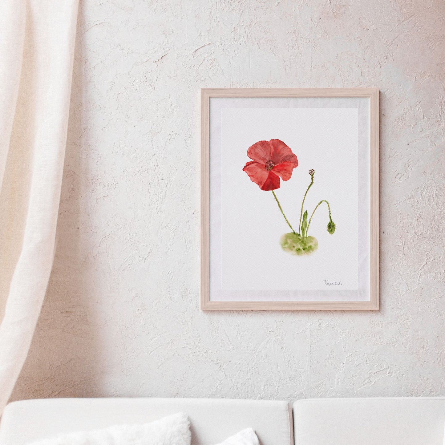 Poppy - Wall Art Print A4