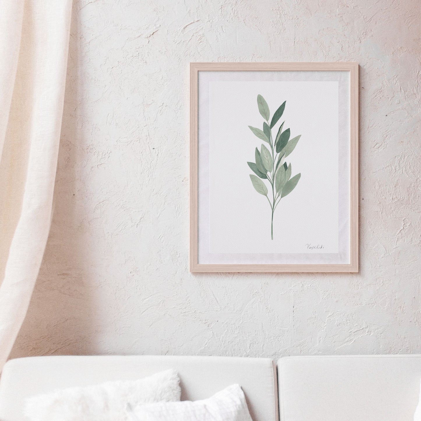 Sage - Wall Art Print A4