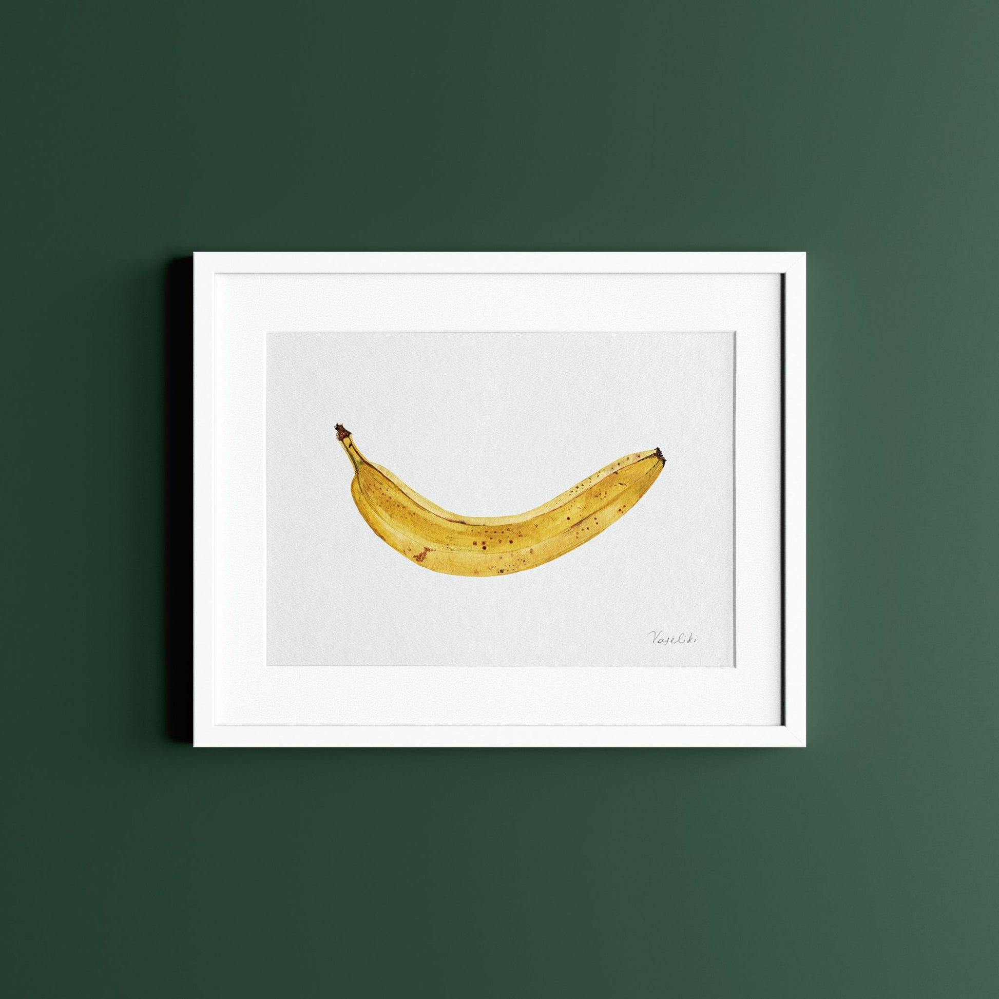 banana watercolour painting