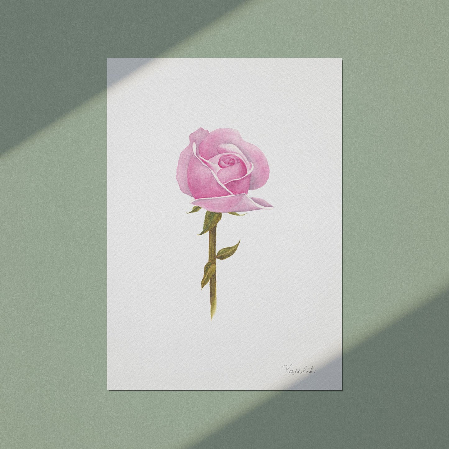 art print of rose 