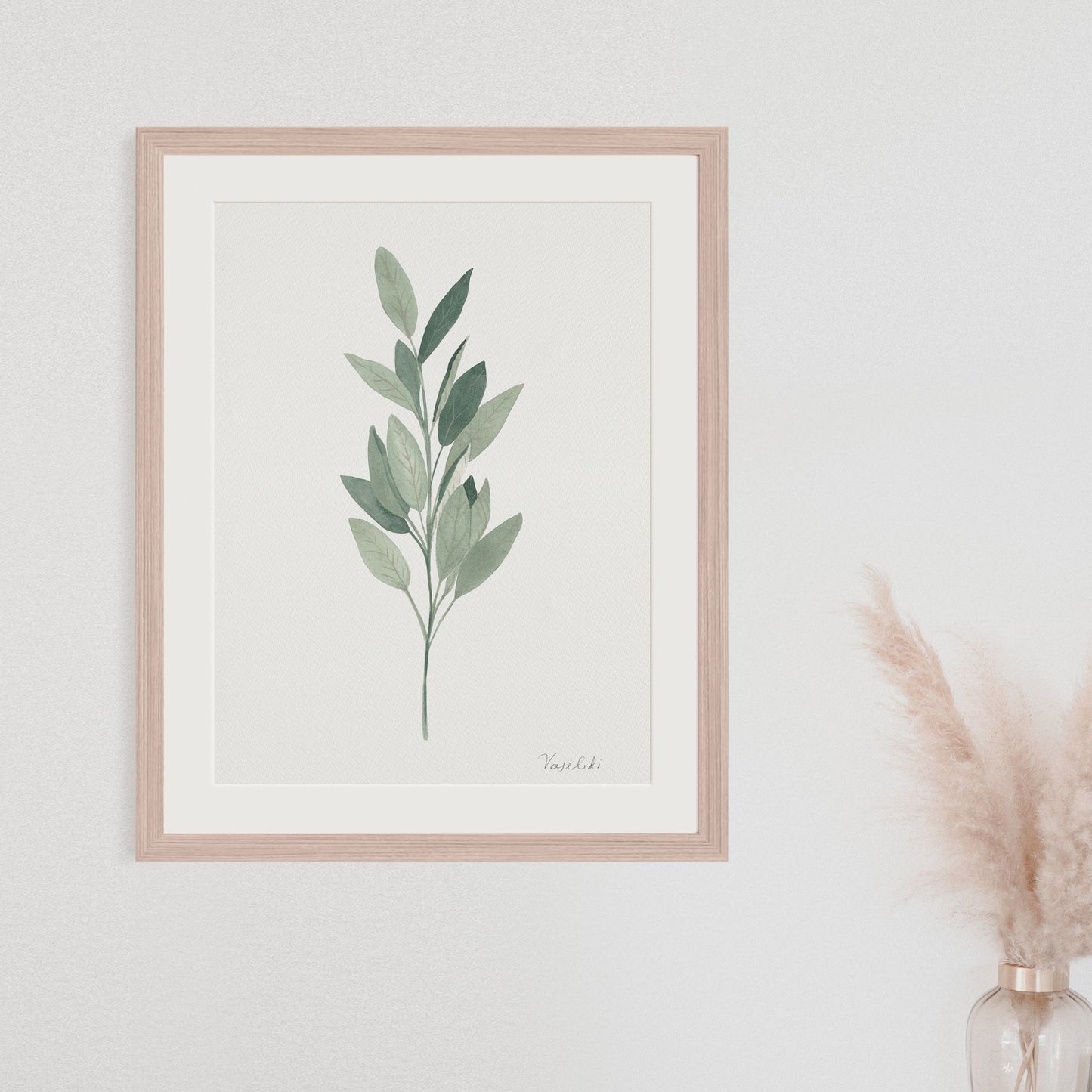 Sage - Wall Art Print A4