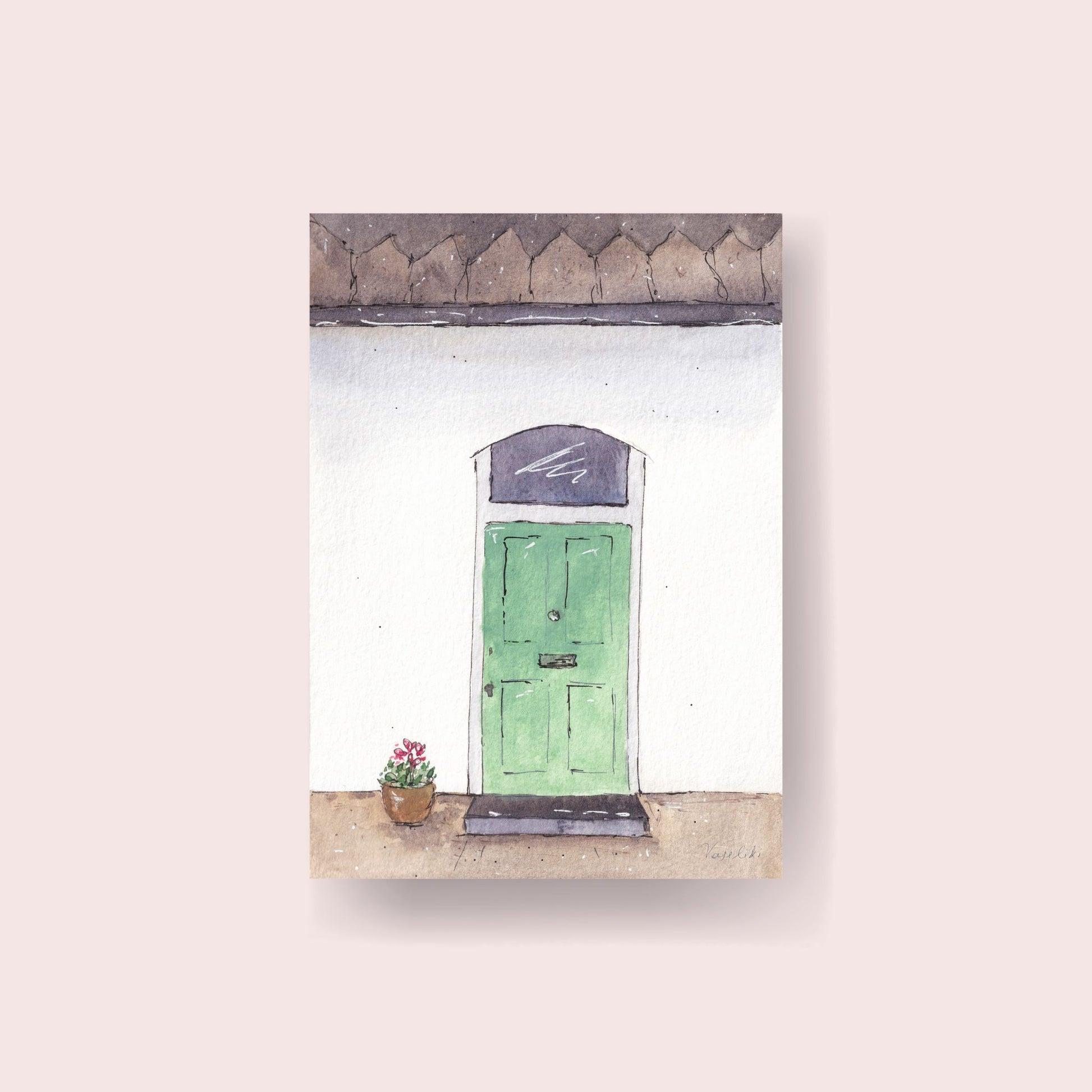 sage door london house print