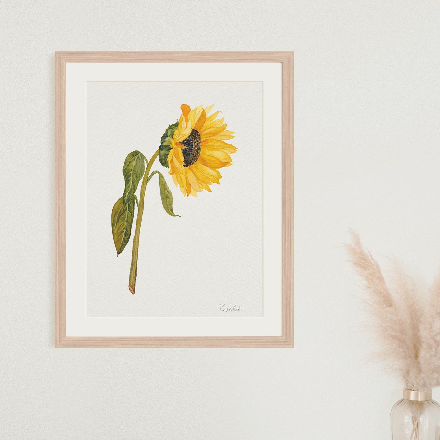 sunflower art print