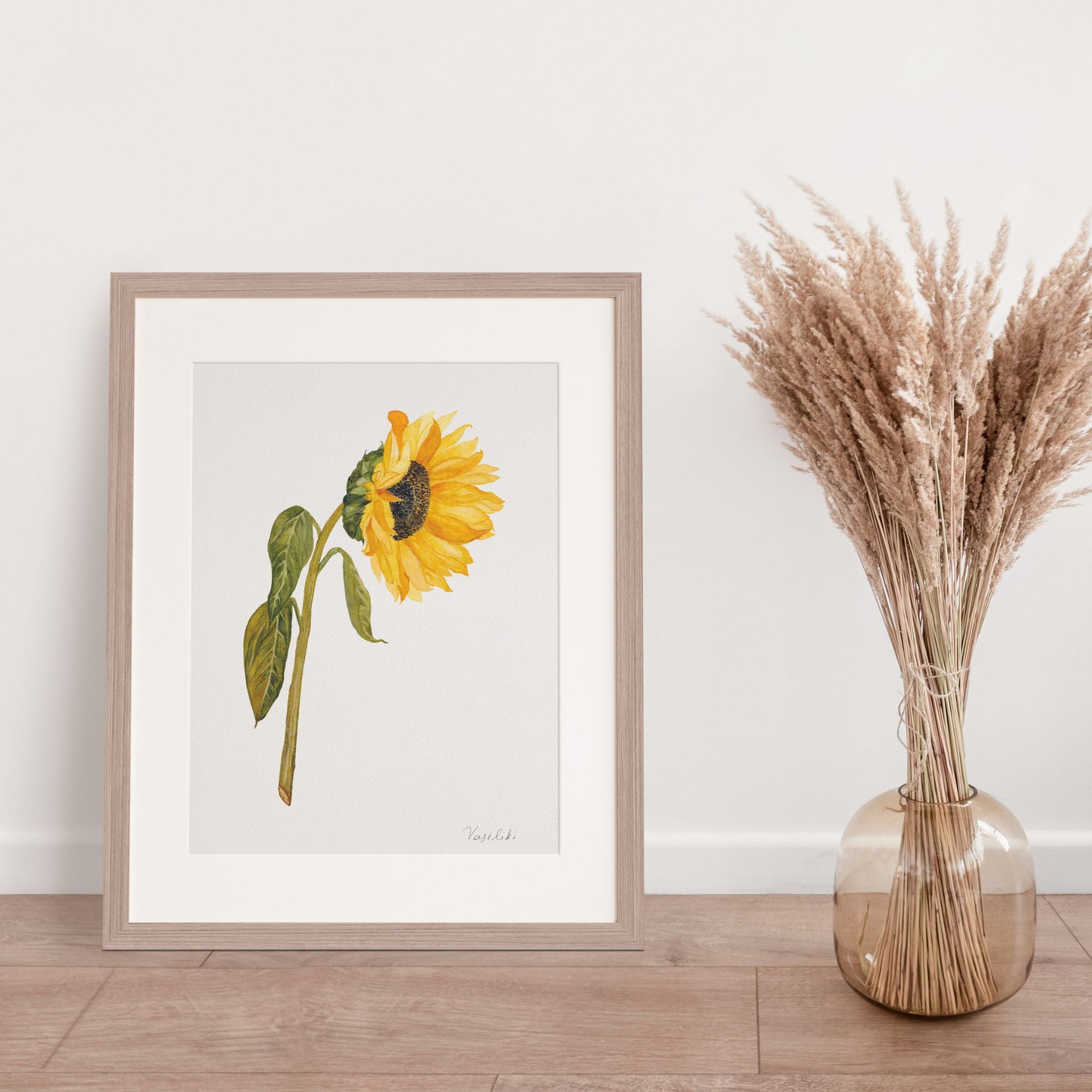 sunflower art print