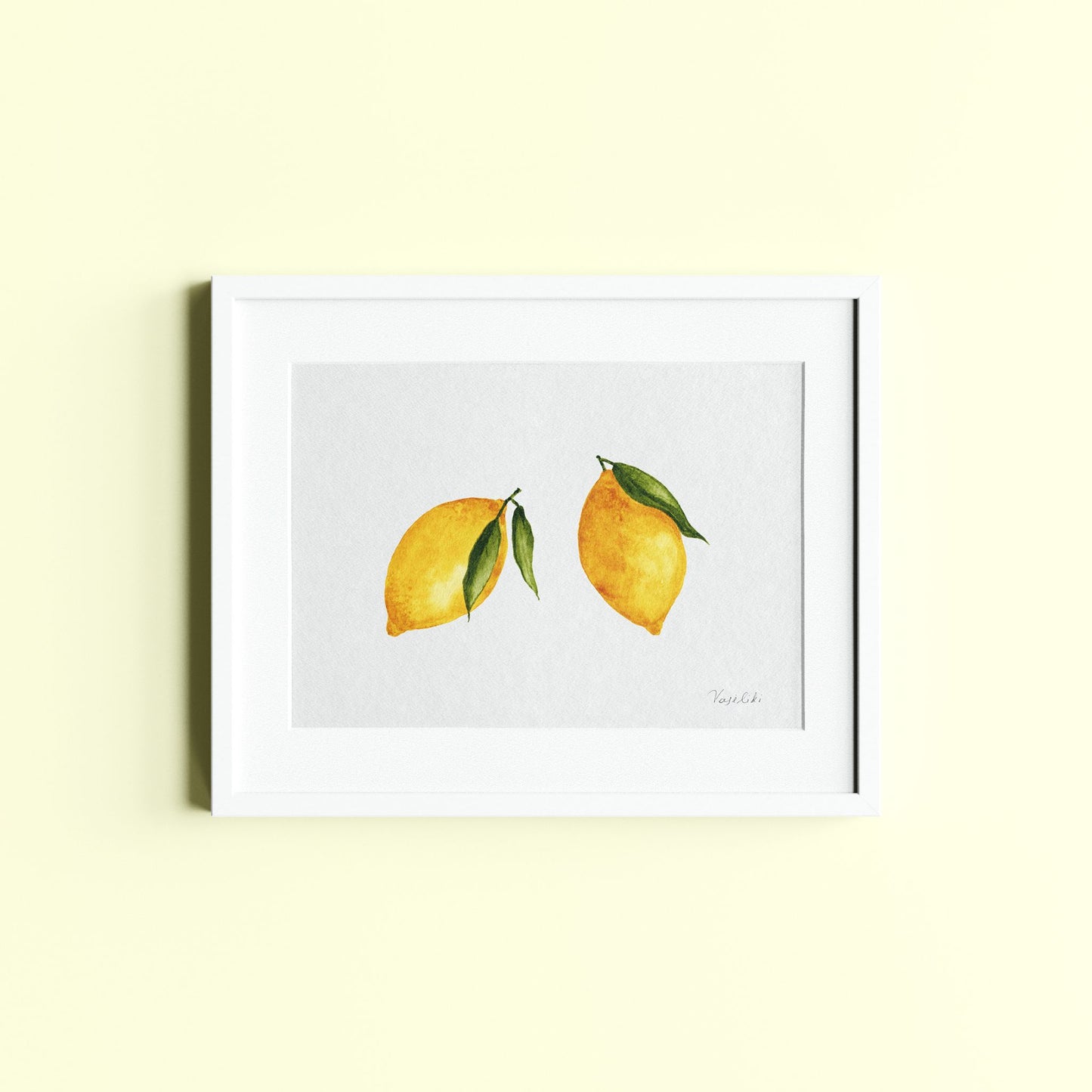 lemon painting artwork