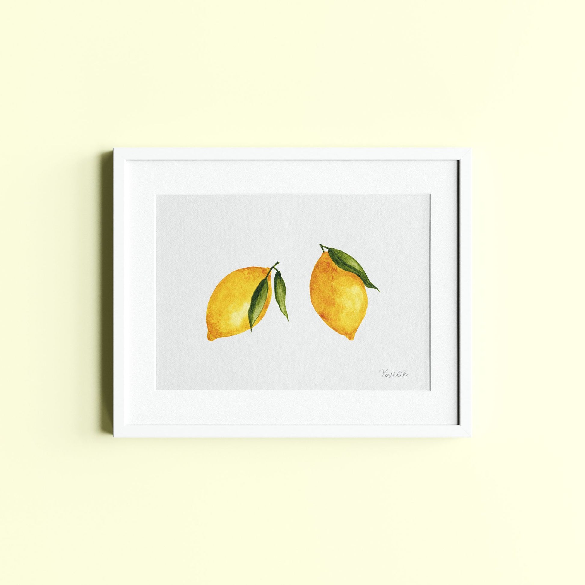 lemon painting artwork