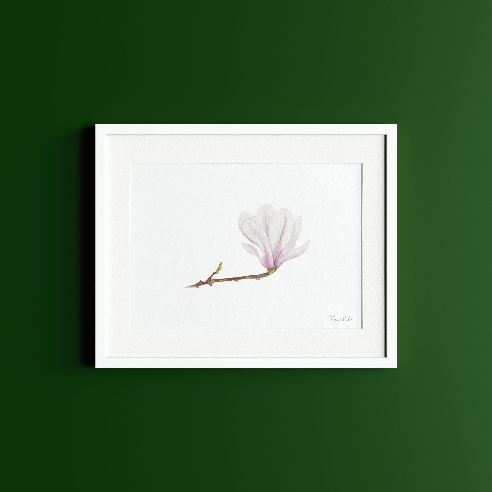 magnolia painting for wall