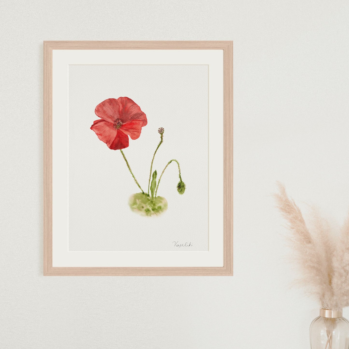 Poppy - Wall Art Print A4