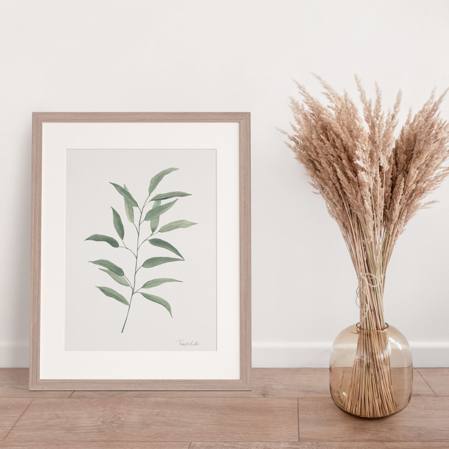 willow peppermint eucalyptus art print